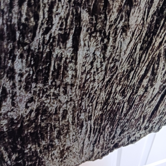 White Stag Full Length Crushed Velvet hunter green maxi Skirt size 4/6 - Picture 4 of 6